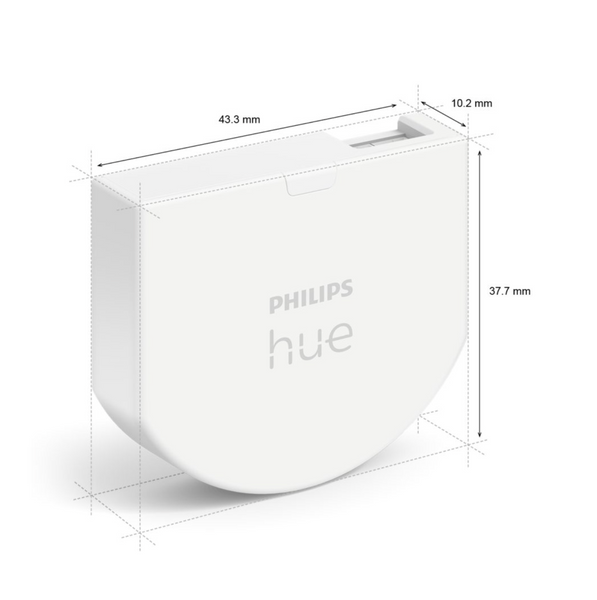 Модуль настінного вимикача Philips Hue Wall Switch Module, розумний вимикач ZigBee, Apple HomeKit 929003017101 фото