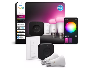 Philips Hue White and Color Ambiance - стартовий набір 2 розумні лампи E27 + дімер + Bridge Pro 8720169374683 фото